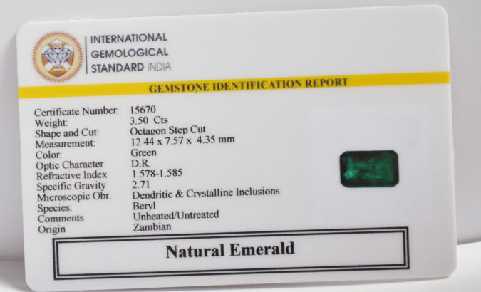 EMERALD 3.5 Ct.
