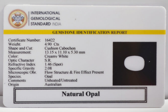 OPAL 4.9 Ct.
