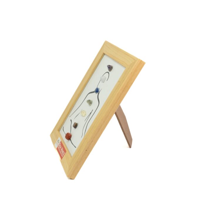 7 Chakra Frame | Pyrite Stone Brings Money & Abundance | Pooja Decorative Items for Home & Office | Gift for Man & Woman | Alignment