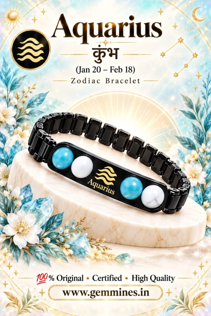 Aquarius Rashi Bracelet | कुंभ राशि (Kumbh)(Zodiac Rashi Bracelets)