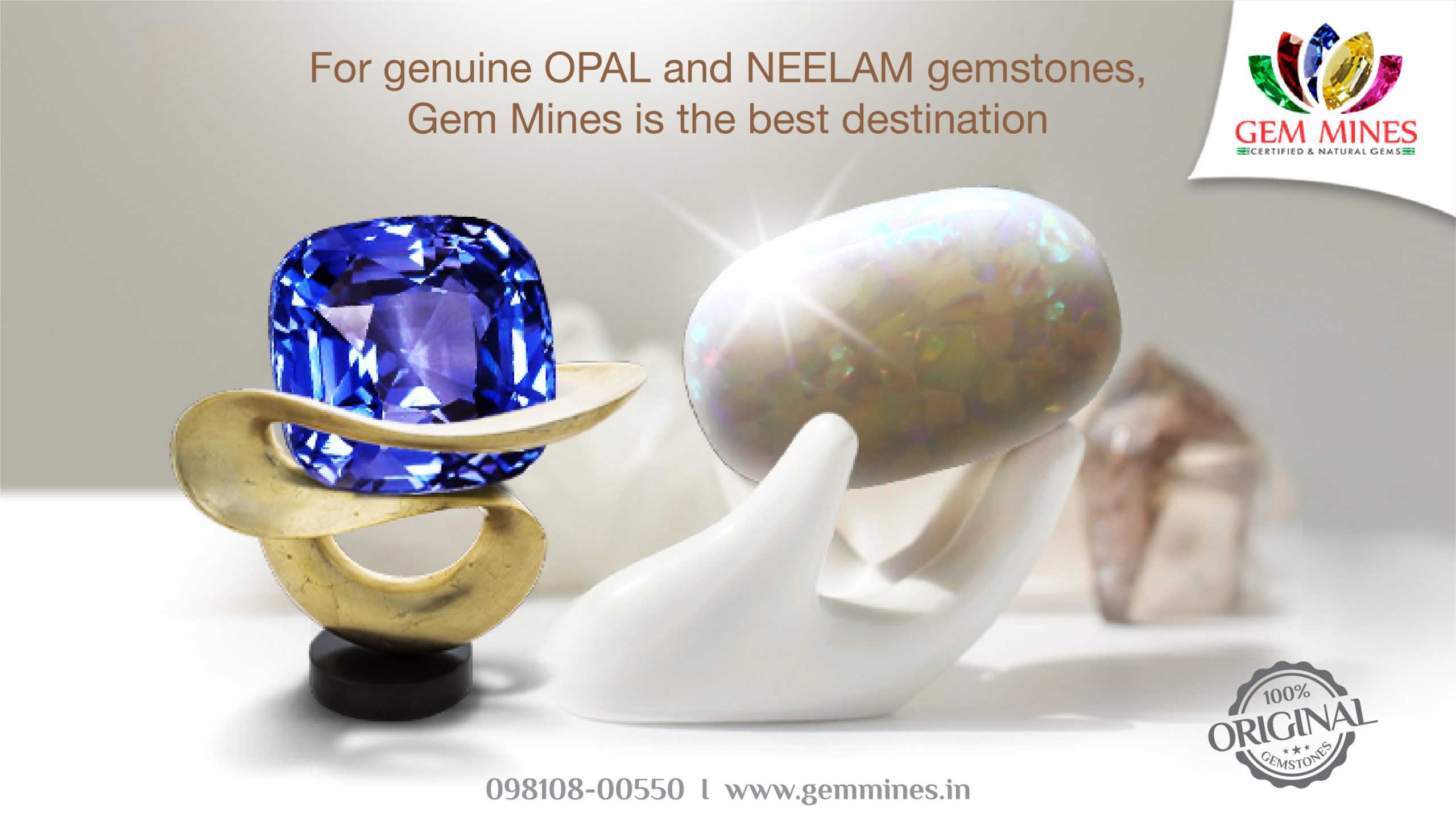 For Genuine Opal and Neelam gemstones, Gem Mines
